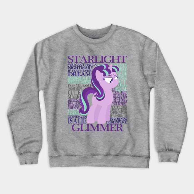 The Many Words of Starlight Glimmer Crewneck Sweatshirt by ColeDonnerstag